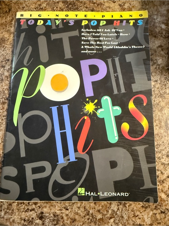 Other - Hal Leonard Today's Pop Hits Piano Book 1994